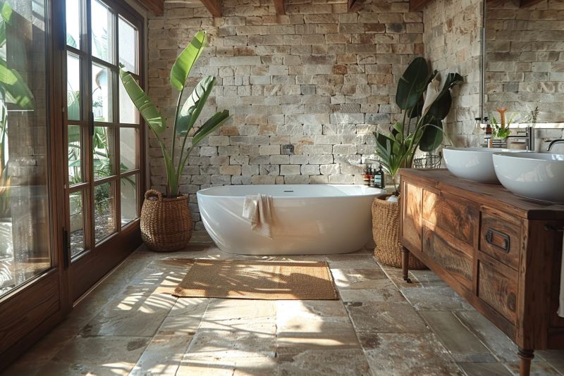 Transform Your Bathroom into a Magical Retreat with Natural Stone Tiles